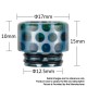 Authentic Reewape AS306 Replacement 810 Drip Tip for SMOK TFV8 / TFV12 Tank / Kennedy / Battle / Reload RDA - Green, Resin, 15mm