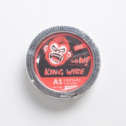 Authentic Coil Father King A11 Wire Spool for RDA / RTA /RDTA - Kanthal A1, 0.4 x 3 + 0.1 (26GA x 3 + 38GA), 3.8ohm/ft (5m/15ft)