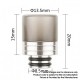 Authentic Reewape AS310 Replacement Anti-Spit 510 Drip Tip for RDA / RTA / RDTA / Sub-Ohm Tank Atomizer - Gray, Resin, 20mm