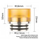 Authentic Reewape AS312 Replacement 810 Drip Tip for SMOK TFV8 / TFV12 Tank / Kennedy / Battle / Reload RDA - Gray, Resin, 15mm