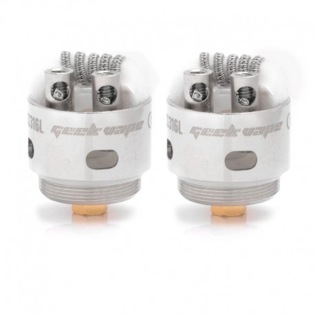 Authentic GeekVape HBC-S03 Handbuild Staggered Fused Clapton Single Coil for Eagle Clearomizer - 316SS, 0.2ohm (40~70W) (2 PCS)