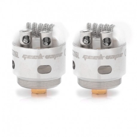 Authentic GeekVape HBC-S03 Handbuild Staggered Fused Clapton Single Coil for Eagle Clearomizer - 316SS, 0.2ohm (40~70W) (2 PCS)
