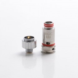 Authentic SMOKTech SMOK RPM80 / RPM80 Pro Pod System Kit Replacement RGC RBA Clapton Fe-Cr /NiCr Coil Head - Silver, 0.6ohm