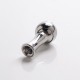 Authentic Reewape AS299 Replacement 360 Degree Rotatable 510 Drip Tip for RDA / RTA / RDTA / Sub-Ohm Tank - Silver, SS, 34mm