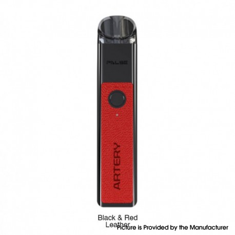 Authentic Artery Pal SE V2 20W 700mAh Pod System Starter Kit - Black & Red Leather, Zinc Alloy + PCTG, 2ml, 1.2ohm