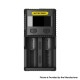 Authentic Nitecore SC2 3A Dual-Slot Quick Charge Intelligent Battery Charger for 18650 / 20700 / 21700 / 26500 / 26650 - AU Plug