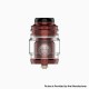 Authentic GeekVape Zeus X Mesh RTA Rebuildable Tank Vape Atomizer - Wine Red, SS + Glass, 4.5ml, 0.17ohm /0.20ohm, 25mm Diameter