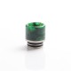 Authentic Coil Father Anti Split 810 Drip Tip for SMOK TFV8 / TFV12 Tank / Kennedy / Battle RDA - Honeycomb Green, Resin, 17mm