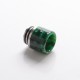 Authentic Coil Father Anti Split 810 Drip Tip for SMOK TFV8 / TFV12 Tank / Kennedy / Battle RDA - Honeycomb Green, Resin, 17mm