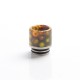 Authentic Coil Father Anti Split 810 Drip Tip for SMOK TFV8 / TFV12 Tank / Kennedy / Battle RDA - Honeycomb Yellow, Resin, 17mm