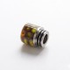 Authentic Coil Father Anti Split 810 Drip Tip for SMOK TFV8 / TFV12 Tank / Kennedy / Battle RDA - Honeycomb Yellow, Resin, 17mm