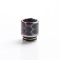 Authentic Coil Father Anti Split 810 Drip Tip for SMOK TFV8 / TFV12 Tank / Kennedy/Battle RDA - Honeycomb Black Red, Resin, 17mm