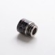 Authentic Coil Father Anti Split 810 Drip Tip for SMOK TFV8 / TFV12 Tank / Kennedy/Battle RDA - Honeycomb Black Red, Resin, 17mm