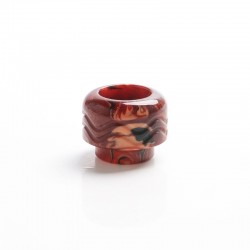 Authentic VandyVape Mato RDTA Atomizer Replacement 810 Drip Tip - Red Brown, Resin, 14.2mm
