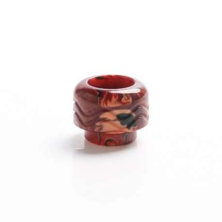 Authentic VandyVape Mato RDTA Atomizer Replacement 810 Drip Tip - Red Brown, Resin, 14.2mm