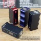 Authentic Dovpo Mono SQ 75W TC VW Variable Wattage Vape Box Mod - Black, 1~75W, Evolv's DNA75C Chipset, 1 x 18650