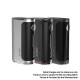 Authentic Aspire Glint 75W VW Variable Wattage Mod - Gunmetal, Aluminum + Zinc Alloy + PC, 1~75W, 1 x 18650, ASP Chipset