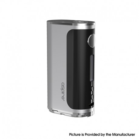 Authentic Aspire Glint 75W VW Variable Wattage Box Mod - Silver, Aluminum + Zinc Alloy + PC, 1~75W, 1 x 18650, ASP Chipset