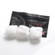 Authentic Coil Master Pro Cotton for RBA / RDA / RTA / RDTA Vape Atomizer - White (3 PCS)