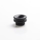 Authentic Hellvape Destiny RTA Tank Vape Atomizer Replacement 810 Drip Tip - Black, Plastic, 11mm