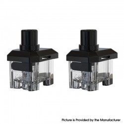 Authentic Hot Sniper Pod System Kit Replacement Empty Pod Cartridge - Black + Transparent, 3.2ml (2 PCS)