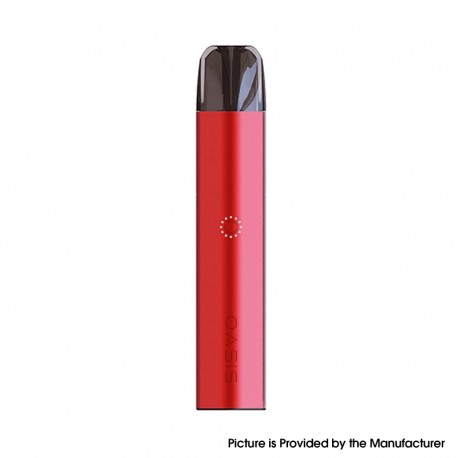 Authentic Advken Oasis 360mAh Pod System Starter Kit - Rebel Red, Aluminum Alloy + PCTG, 2ml, 1.2ohm