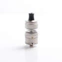 Authentic Auguse Era MTL RTA Rebuildable Tank Atomizer - Matte Silver, Stainless Steel + Glass, 3ml, 22mm Diameter