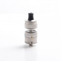 Authentic Auguse Era MTL RTA Rebuildable Tank Atomizer - Matte Silver, Stainless Steel + Glass, 3ml, 22mm Diameter