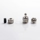 Authentic Auguse Era MTL RTA Rebuildable Tank Atomizer - Matte Silver, Stainless Steel + Glass, 3ml, 22mm Diameter