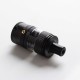 Authentic Auguse Era MTL RTA Rebuildable Tank Atomizer - Matte Black, Stainless Steel + Glass, 3ml, 22mm Diameter