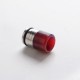 Authentic Reewape AS298F Anti Split 810 Drip Tip for SMOK TFV8 / TFV12 Tank / Kennedy/Battle/Reload RDA - Red, Resin + SS, 20mm