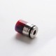 Authentic Reewape AS298F Anti Split 810 Drip Tip for SMOK TFV8 / TFV12 Tank / Kennedy/Battle/Reload RDA - Red, Resin + SS, 20mm