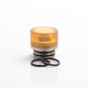 Authentic Reewape AS312 Replacement 810 Drip Tip for SMOK TFV8 / TFV12 Tank / Kennedy / Battle /Reload RDA - Yellow, Resin, 15mm