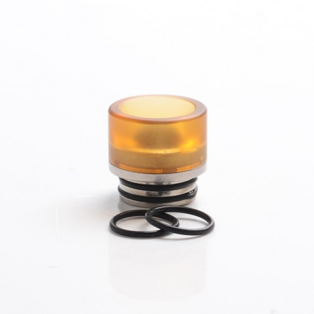 Authentic Reewape AS312 Replacement 810 Drip Tip for SMOK TFV8 / TFV12 Tank / Kennedy / Battle /Reload RDA - Yellow, Resin, 15mm