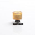 Authentic Reewape AS309 Replacement 510 Drip Tip for RDA / RTA / RDTA / Sub-Ohm Tank Atomizer - Gold, Resin + SS, 15.5mm