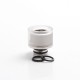 Authentic Reewape AS309 Replacement 510 Drip Tip for RDA / RTA / RDTA / Sub-Ohm Tank Vape Atomizer - Silver, Resin + SS, 15.5mm