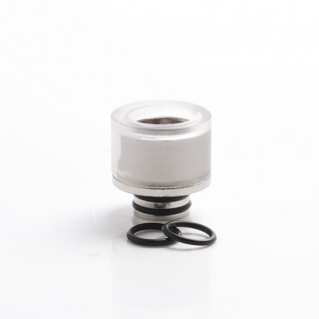 Authentic Reewape AS309 Replacement 510 Drip Tip for RDA / RTA / RDTA / Sub-Ohm Tank Atomizer - Silver, Resin + SS, 15.5mm