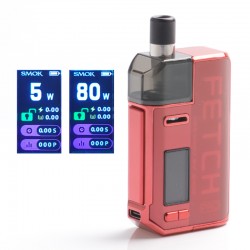 Authentic SMOKTech SMOK Fetch Pro 80W VW Mod Pod System Starter Kit - Red, 4.3ml, 5~80W, 1 x 18650 (Standard Version)