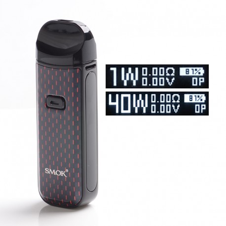 [Ships from Bonded Warehouse] Authentic SMOK Nord 2 40W 1500mAh Pod System Kit - Red, 4.5ml, 0.4ohm / 0.8ohm, 1~40W