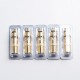 Authentic dotMod dotAIO Pod System Vape Kit Replacement Single Mesh Coil Head - Gold, 0.3ohm (20~35W) (5 PCS)