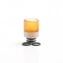 Authentic Reewape AS310 Replacement Anti-Spit 510 Drip Tip for RDA / RTA / RDTA/Sub-Ohm Tank Atomizer - Yellow, Resin, 20mm