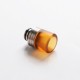 Authentic Reewape AS310 Replacement Anti-Spit 510 Drip Tip for RDA / RTA / RDTA/Sub-Ohm Tank Vape Atomizer - Yellow, Resin, 20mm