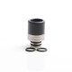 Authentic Reewape AS310 Replacement Anti-Spit 510 Drip Tip for RDA / RTA / RDTA /Sub-Ohm Tank Vape Atomizer - Black, Resin, 20mm