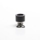 Authentic Reewape AS309 Replacement 510 Drip Tip for RDA / RTA / RDTA / Sub-Ohm Tank Vape Atomizer - Black, Resin + SS, 15.5mm