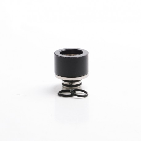 Authentic Reewape AS309 Replacement 510 Drip Tip for RDA / RTA / RDTA / Sub-Ohm Tank Atomizer - Black, Resin + SS, 15.5mm