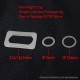 SXK Replacement Silicone O-Ring Kit for SXK BB VapeSnail Style Tank RBA - White, 22 x 14 x 3mm + 9mm + 10mm (3 PCS)