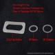 SXK Replacement Silicone O-Ring Kit for SXK BB VapeSnail Style Tank RBA - White, 22 x 14 x 3mm + 9mm + 10mm (3 PCS)