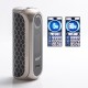 Authentic OBS Cube FP Fingerprint Unlock 80W VW Box Vape Mod - Silver Black, Zinc Alloy + 3D Curved Glass, 5~80W, 1 x 18650