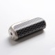 Authentic OBS Cube FP Fingerprint Unlock 80W VW Box Vape Mod - Silver Black, Zinc Alloy + 3D Curved Glass, 5~80W, 1 x 18650