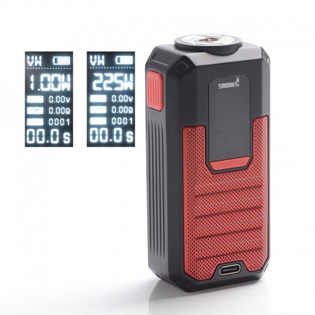 Buy Authentic Smoant Ladon 225W TC VW Red Variable Wattage Box Mod